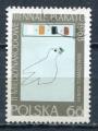 TIMBRE POLOGNE Obl  Faune Colombe stylise