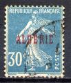 Timbre Colonies Franaises Algrie 1924 - 1925 Obl N 17  Y&T 