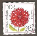 German Democratic Republic - Scott 2025   flower / fleur