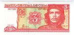 **   CUBA     3  pesos   2005   p-127b    UNC   **