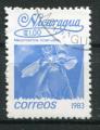 Timbre du NICARAGUA 1983  Obl  N 1250  Y&T   Fleurs 