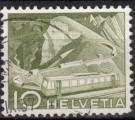 EUCH - Yvert n  483 - 1949 - Chemin de fer de montagne  Rocher de Naye