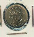 Pice Monnaie Pays Bas  10 Cents 1958   pices / monnaies