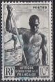 AEF  N 223 de  1947 oblitr "piroguiers du Niger" 