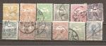 Hongrie Lot de timbres 1908/13 (oblitr)