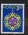 Norvge N 992 Nol  dcors toile  1989