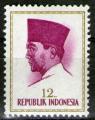 **   INDONESIE    12 rp  1964  YT-364  " Prsident Sukarno "  (N)   **