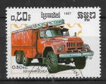 CAMBODGE - KAMPUCHEA - 1987 - Yt n 766 - Ob - Vhicule incendie ; pompier