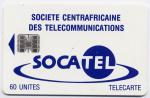 Tlcarte 60 Units Centrafrique 04/95 - Socatel bleue, puce SC7, srie C5B