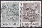 DANEMARK N 689/690 de 1979 oblitrs (srie complte)