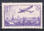 FRANCE 1936 - Avion survolant Paris  - Yvert PA 10  - Neuf *