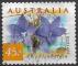 AUSTRALIE - 1999 - Yt n 1740Da - Ob - Fleurs : Wahlenbergia stricta ; adhsif