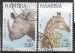 Namibie - 1997 -  YT n  Elephant & Girafe  oblitr
